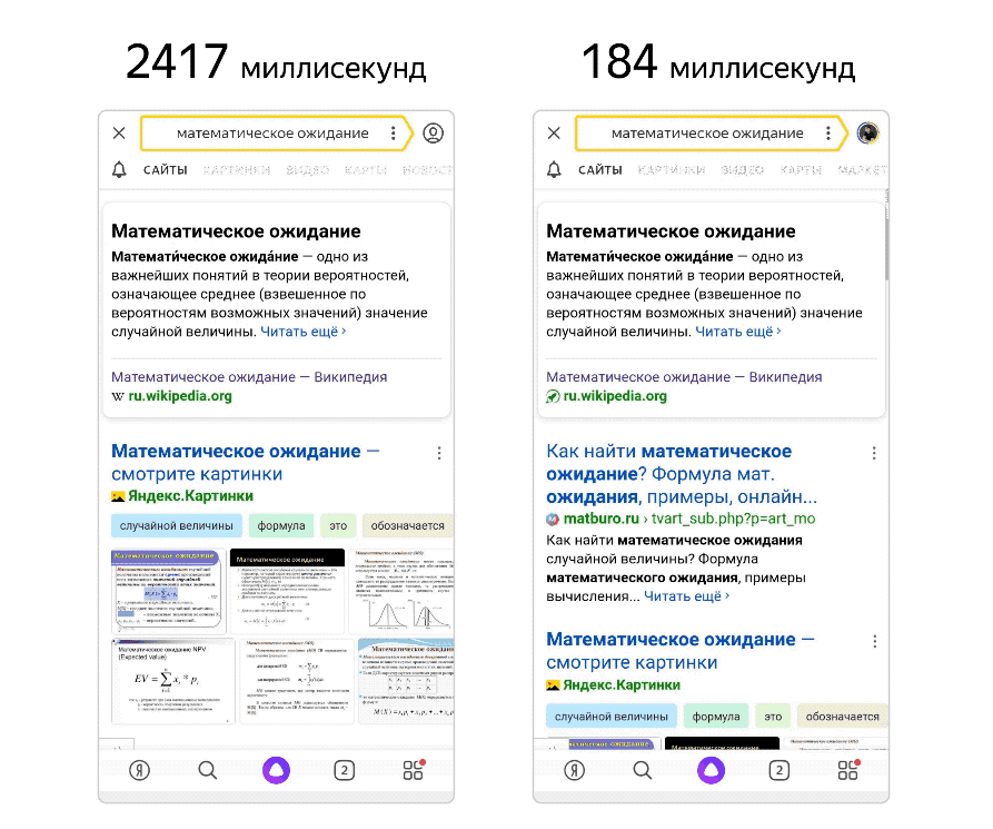Мнгновенные ответы от Яндекс